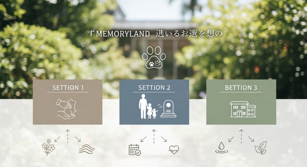 メモリーランドが選ばれる3つの理由とサービスの特徴