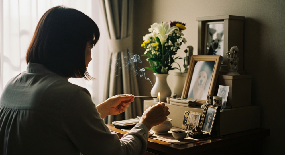 ペット供養でお線香をあげる意味とは？「魂の食べ物」で届ける感謝の気持ち
