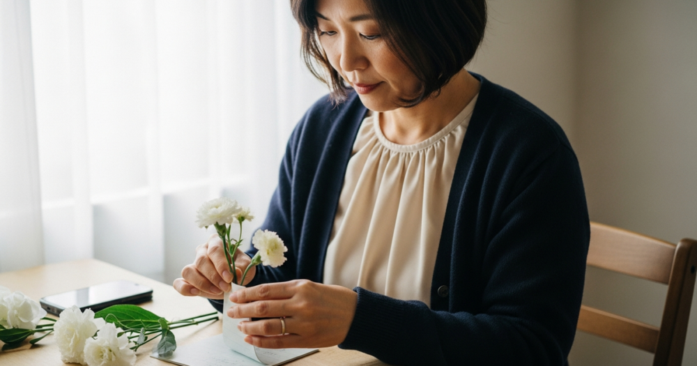 ペット 火葬 プラン お花 入れられるの解説イメージ