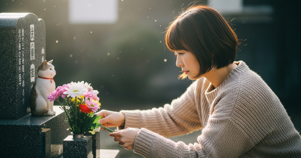 猫 火葬 花の解説イメージ