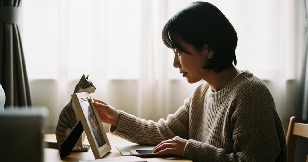 ペットロスの悲しみは、「乗り越えるもの」ではないと気づいている